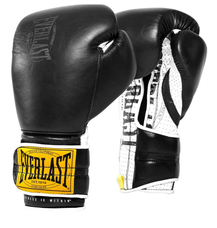 Everlast 1910 Sparring Hook & Laced Gloves