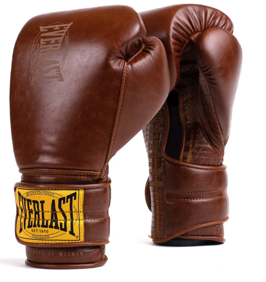 Everlast 1910 Sparring Hook & Laced Gloves