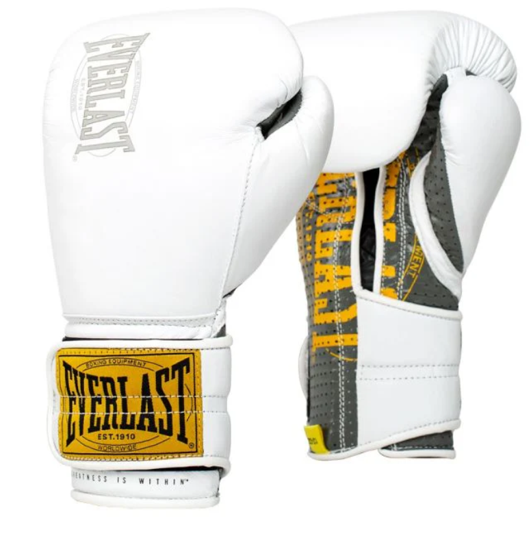 Everlast 1910 Sparring Hook & Laced Gloves