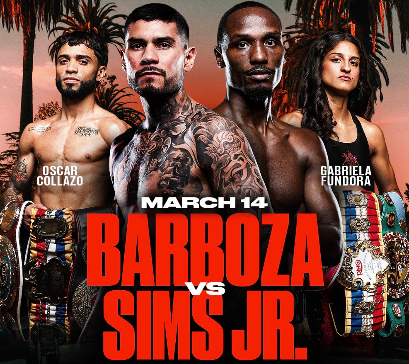 Barboza vs Sims Jr. - 3/14/26 – Gold Label Boxing